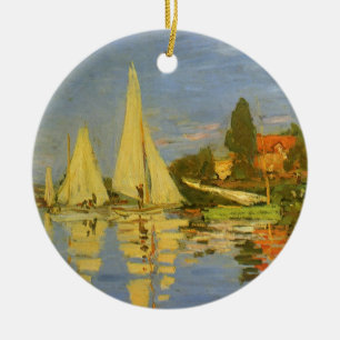 Regatta in Argenteuil von Claude Monet Keramik Ornament