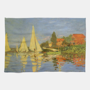Regatta in Argenteuil von Claude Monet Küchentuch