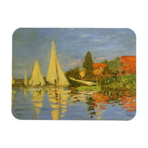 Regatta in Argenteuil von Claude Monet Magnet