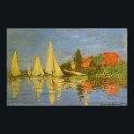 Regatta in Argenteuil von Claude Monet Poster<br><div class="desc">Regatta von Claude Monet in Argenteuil (1872) ist ein Vintager Impressionismus, der ein nautisches Kunstmaler ist. Sie können die Reflektion der Segelboote im See Wasser sehen. Eine Seeseite mit einer Yacht oder einem Bootsrennen an einem sonnigen Sommertag. Über den Künstler: Claude Monet (1840-1926) war Gründer der französischen impressionistischen Malerei, wobei...</div>