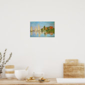 Regatta in Argenteuil von Claude Monet Poster (Küche)