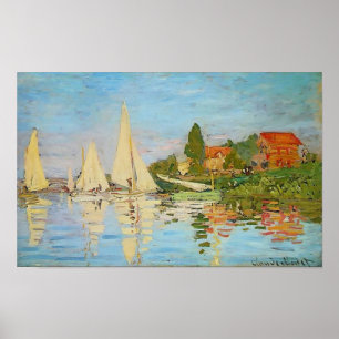 Regatta in Argenteuil von Claude Monet Poster