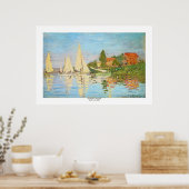 Regatta in Argenteuil von Claude Monet Poster (Küche)
