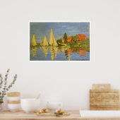 Regatta in Argenteuil von Claude Monet Poster (Küche)