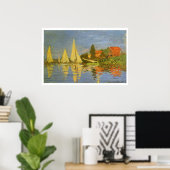 Regatta in Argenteuil von Claude Monet Poster (Heimbüro)