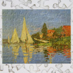 Regatta in Argenteuil von Claude Monet Puzzle<br><div class="desc">Regatta von Claude Monet in Argenteuil (1872) ist ein Vintager Impressionismus, der ein nautisches Kunstmaler ist. Sie können die Reflektion der Segelboote im See Wasser sehen. Eine Seeseite mit einer Yacht oder einem Bootsrennen an einem sonnigen Sommertag. Über den Künstler: Claude Monet (1840-1926) war Gründer der französischen impressionistischen Malerei, wobei...</div>
