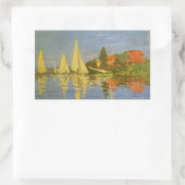 Regatta in Argenteuil von Claude Monet Rechteckiger Aufkleber (Tasche)