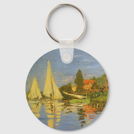 Regatta in Argenteuil von Claude Monet Schlüsselanhänger (Vorderseite)