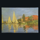 Regatta in Argenteuil von Claude Monet Tischset<br><div class="desc">Regatta von Claude Monet in Argenteuil (1872) ist ein Vintager Impressionismus, der ein nautisches Kunstmaler ist. Sie können die Reflektion der Segelboote im See Wasser sehen. Eine Seeseite mit einer Yacht oder einem Bootsrennen an einem sonnigen Sommertag. Über den Künstler: Claude Monet (1840-1926) war Gründer der französischen impressionistischen Malerei, wobei...</div>