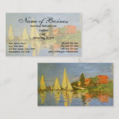 Regatta in Argenteuil von Claude Monet Visitenkarte (Vorne/Hinten)