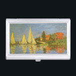 Regatta in Argenteuil von Claude Monet Visitenkarten Etui<br><div class="desc">Regatta von Claude Monet in Argenteuil (1872) ist ein Vintager Impressionismus, der ein nautisches Kunstmaler ist. Sie können die Reflektion der Segelboote im See Wasser sehen. Eine Seeseite mit einer Yacht oder einem Bootsrennen an einem sonnigen Sommertag. Über den Künstler:Claude Monet (1840-1926) war ein Gründer der französischen impressionistischen Malerei, wobei...</div>
