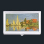 Regatta in Argenteuil von Claude Monet Visitenkarten Etui<br><div class="desc">Regatta von Claude Monet in Argenteuil (1872) ist ein Vintager Impressionismus, der ein nautisches Kunstmaler ist. Sie können die Reflektion der Segelboote im See Wasser sehen. Eine Seeseite mit einer Yacht oder einem Bootsrennen an einem sonnigen Sommertag. Über den Künstler:Claude Monet (1840-1926) war ein Gründer der französischen impressionistischen Malerei, wobei...</div>