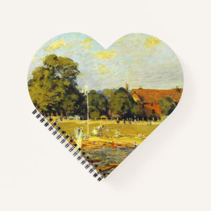 Regatta in Hampton Court Alfred Sisley Poster Notizblock