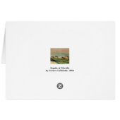 Regatta in Villerville bei Gustave Caillebotte (Rückseite Horizontal)