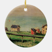 Regatta in Villerville bei Gustave Caillebotte Keramikornament (Hinten)