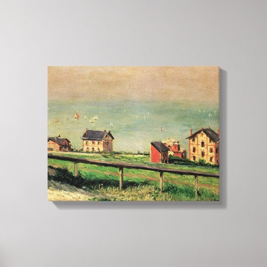 Regatta in Villerville bei Gustave Caillebotte Leinwanddruck (Vorderseite)