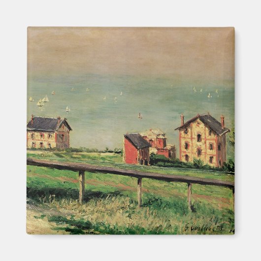 Regatta in Villerville bei Gustave Caillebotte Magnet (Vorne)