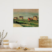 Regatta in Villerville bei Gustave Caillebotte Poster (Küche)