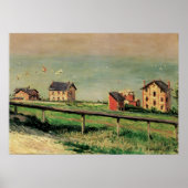 Regatta in Villerville bei Gustave Caillebotte Poster (Vorne)