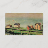 Regatta in Villerville bei Gustave Caillebotte Visitenkarte (Rückseite)