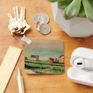 Regatta in Villerville von Gustave Caillebotte Schlüsselanhänger