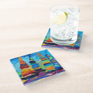 Regatta "Kunst von Kindern" Glasuntersetzer