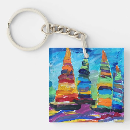 Regatta "Kunst von Kindern" Schlüsselanhänger (Vorderseite)