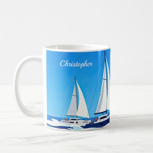 Regatta-Sieger bekommt alles Kaffeetasse (Links)