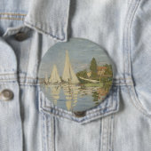 Regattas at Argenteuil, OIl Painting, Claude Monet Button (Beispiel)