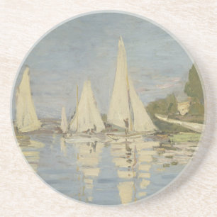 Regatten in Argenteuil, Öl auf Leinwand, Claude Mo Getränkeuntersetzer