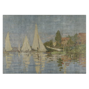 Regatten in Argenteuil, Öl auf Leinwand, Claude Mo Schneidebrett