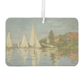 Regatten in Argenteuil, Ölgemälde, Claude Monet Autolufterfrischer (Rückseite)
