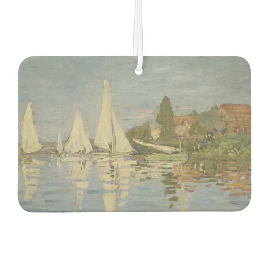 Regatten in Argenteuil, Ölgemälde, Claude Monet Autolufterfrischer (Vorderseite)