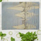 Regatten in Argenteuil, Ölgemälde, Claude Monet Geschirrtuch (Gefaltet)