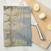 Regatten in Argenteuil, Ölgemälde, Claude Monet Geschirrtuch (Viertel Falte)