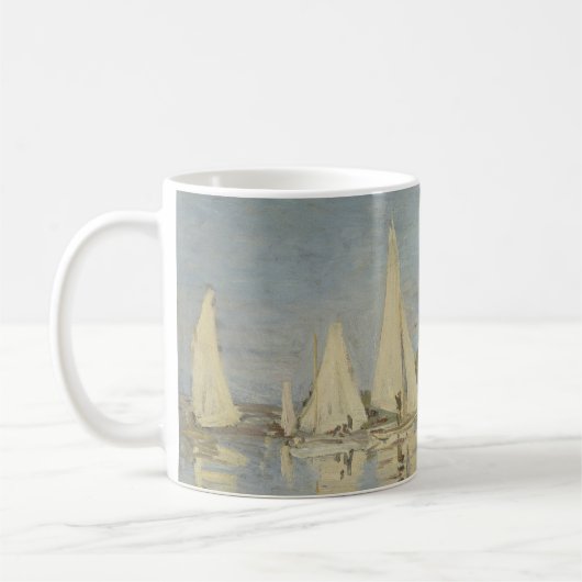 Regatten in Argenteuil, Ölgemälde, Claude Monet Kaffeetasse (Links)