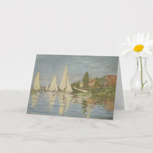 Regatten in Argenteuil, Ölgemälde, Claude Monet Karte