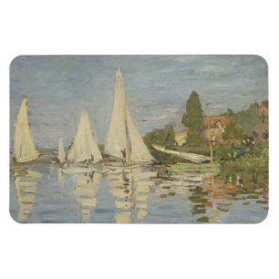 Regatten in Argenteuil, Ölgemälde, Claude Monet Magnet
