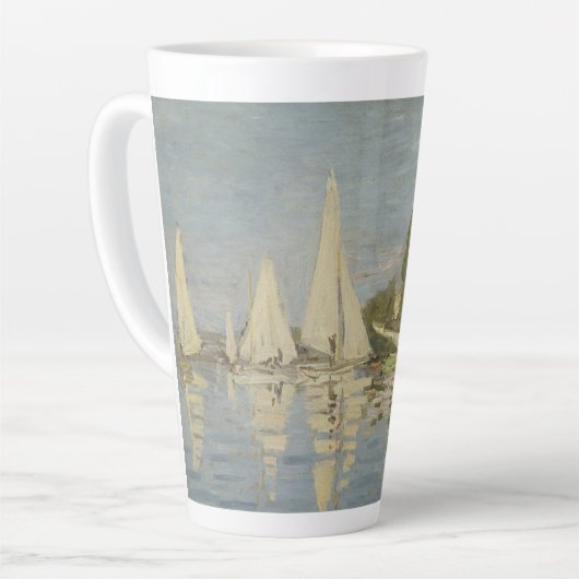 Regatten in Argenteuil, Ölgemälde, Claude Monet Milchtasse (Linke Ecke)