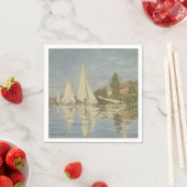Regatten in Argenteuil, Ölgemälde, Claude Monet Serviette (Beispiel)
