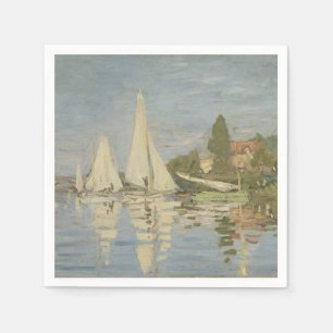 Regatten in Argenteuil, Ölgemälde, Claude Monet Serviette