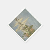 Regatten in Argenteuil, Ölgemälde, Claude Monet Serviette (Ecke)