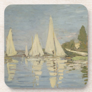 Regatten in Argenteuil, Ölmalerei, Claude Monet Getränkeuntersetzer