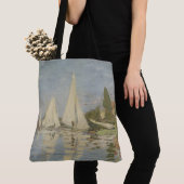 Regatten in Argenteuil, Ölmalerei, Claude Monet Tasche (Von Nahem)