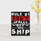 Regel 1 Fall des Schiffs nicht auf sonnigen Kreuzf Karte (Gelbe Blume)