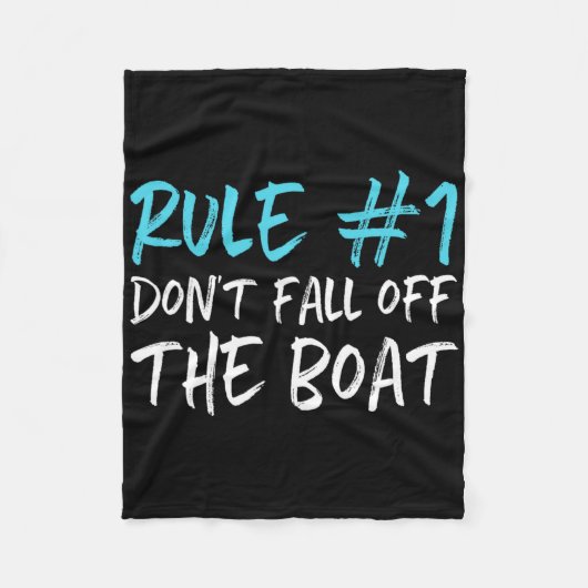Regel #1 Fallen Sie nicht vom Boot ab, wenn Sie ei Fleecedecke (Vorderseite)