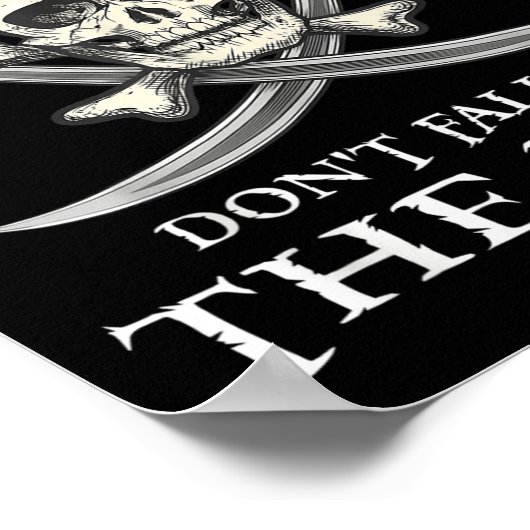 Regel #1 Fallen Sie nicht von der Bootskreuzfahrt- Poster (Ecke)