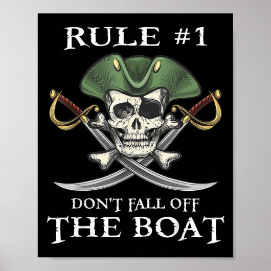 Regel #1 Fallen Sie nicht von der Bootskreuzfahrt- Poster (Vorne)