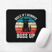 Regel 1 Immer die Katze aufkochen Funny Meme Männe Mousepad (Mit Mouse)