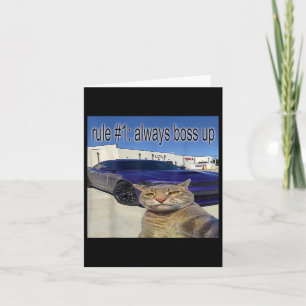 Regel 1 Immer die witzige Katze mit eigenem Ding a Karte